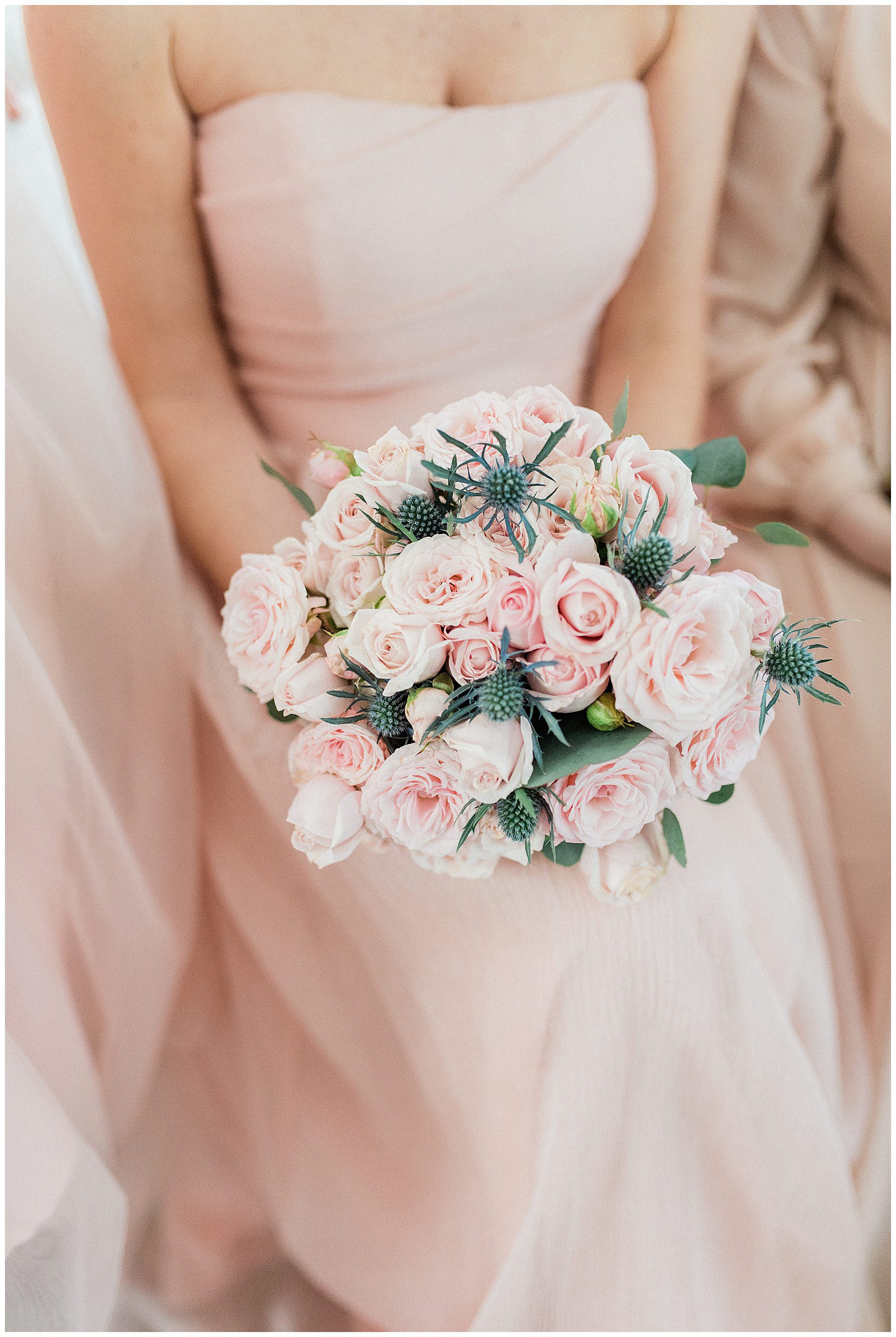 romantic pink rose bouquet