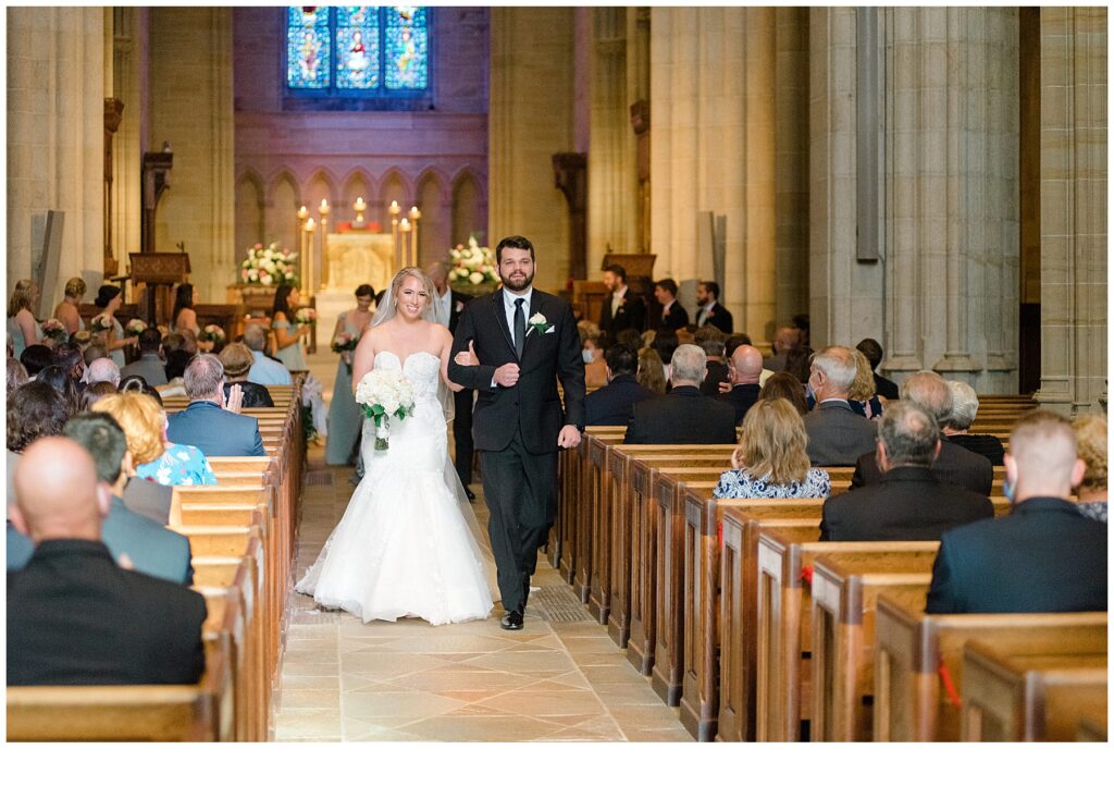 PA wedding ceremony at Cairnwood Estate cathedral