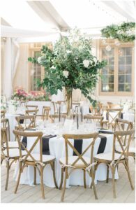 elegant wedding reception details