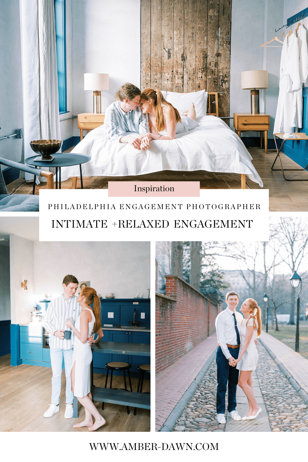 relaxed and intimate engagement portraits at Lokal Hotel