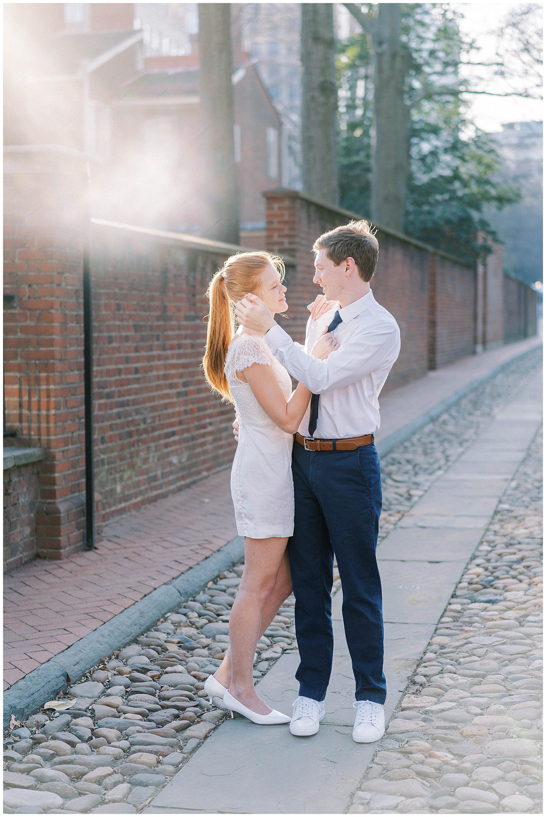 Old City Philadelphia Engagement Session by Amber Dawn Photography