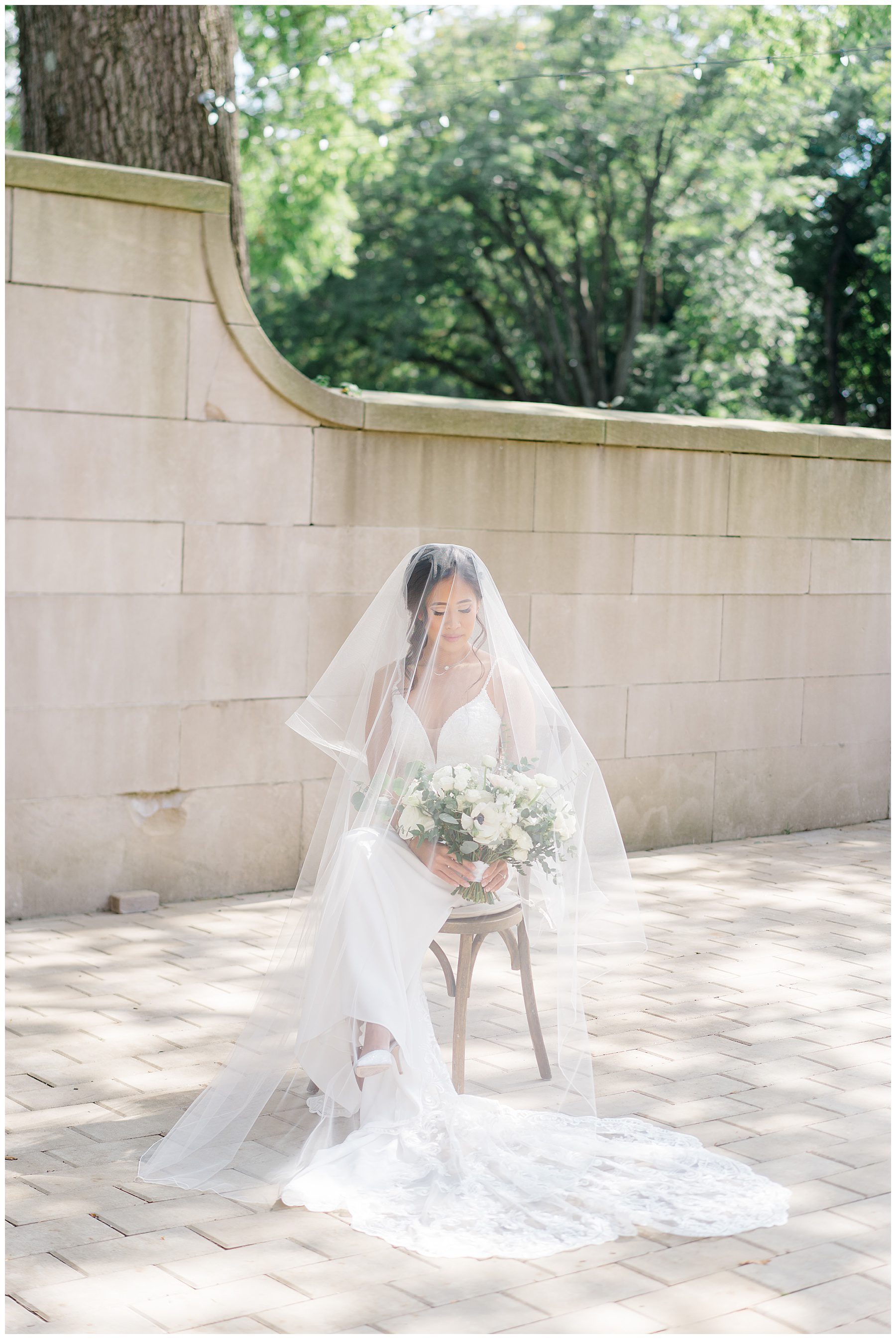 bride portraits in wedding dress