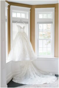 wedding dress from Luxurious Ryland Inn Grand Ballroom Wedding