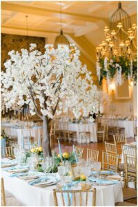 wedding centerpieces from Luxurious Ryland Inn Grand Ballroom Wedding reception