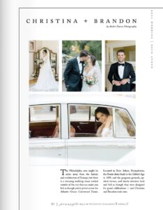featured write up of elegant Cairnwood estate wedding