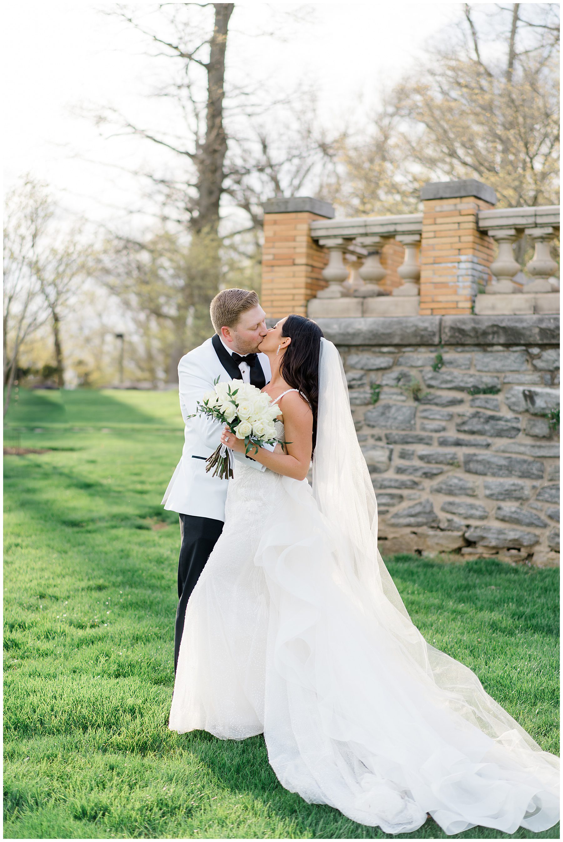 newlyweds at Cairnwood Estate Wedding in Bryn Athyn, PA