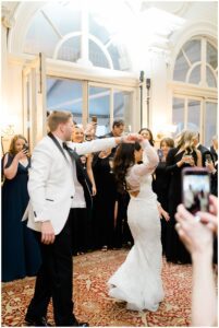 couple dancing at Cairnwood Estate Wedding reception