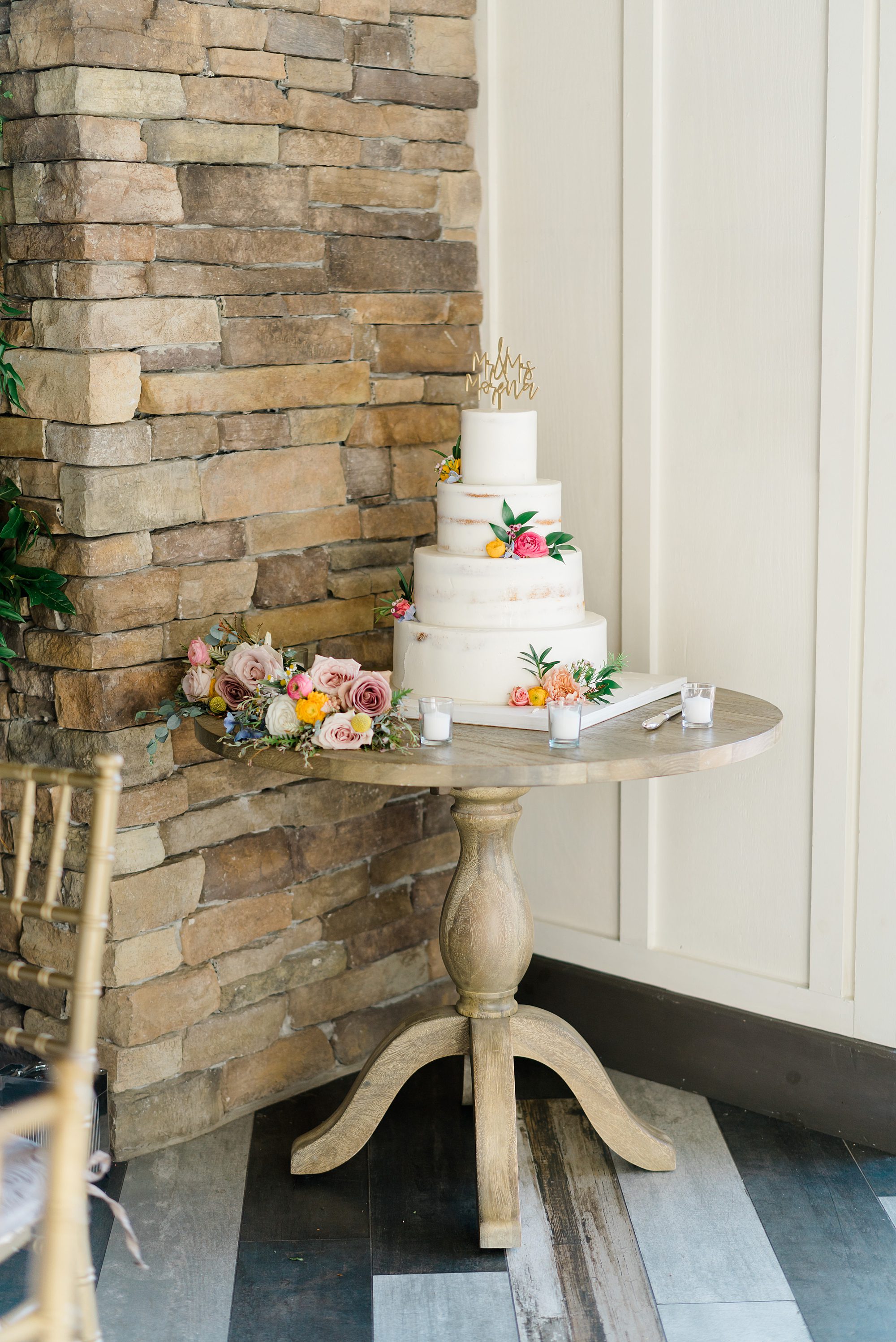 wedding cake from Garden Inspired Ryland Inn Wedding