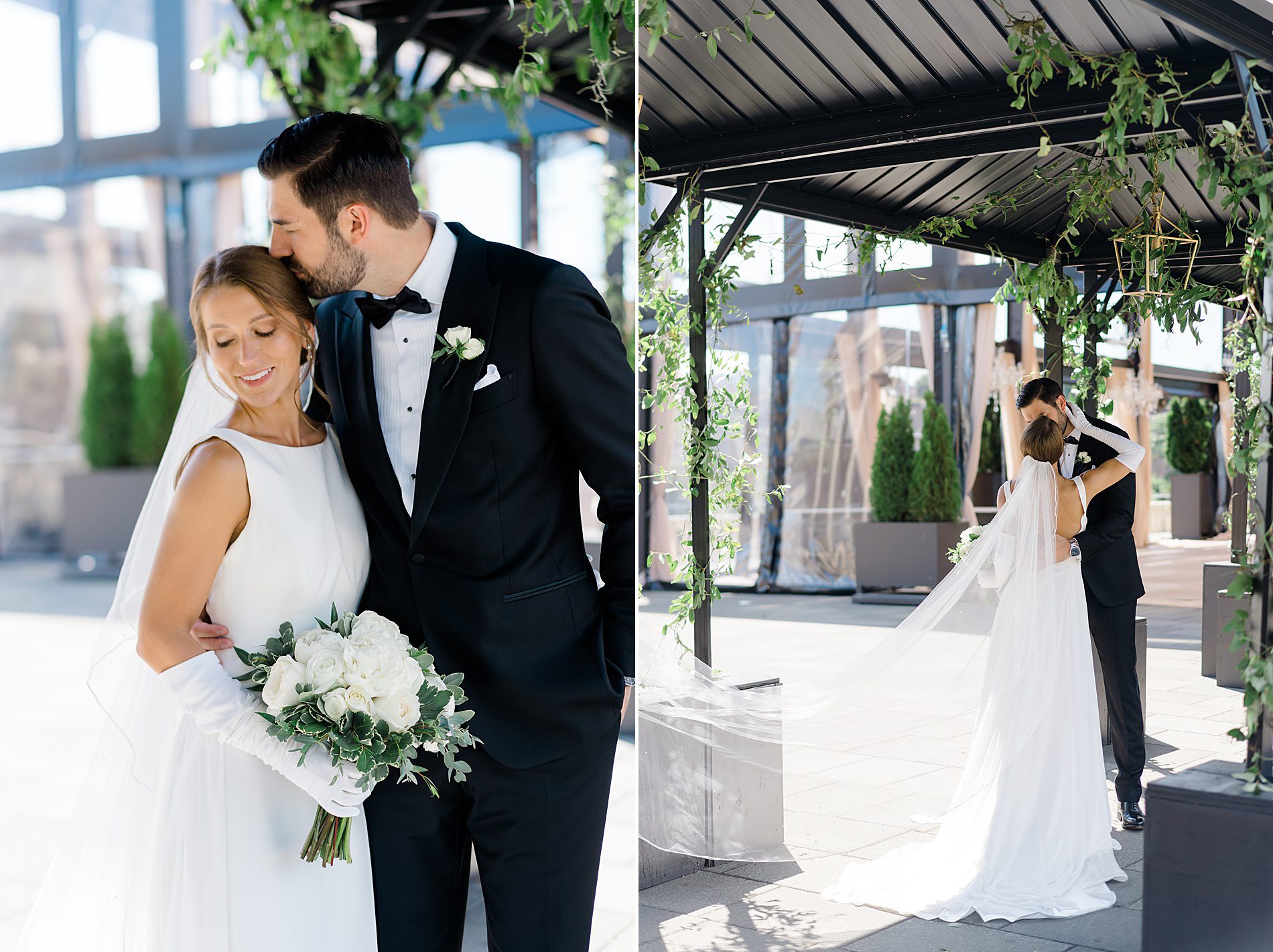 wedding portraits from Classic + Elegant Philadelphia Wedding at Water Works by Cescaphe