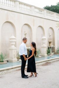 European inspired engagement session at Longwood Gardens in PA