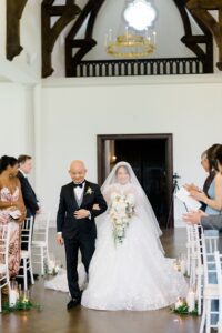 dad walks daughter down the aisle