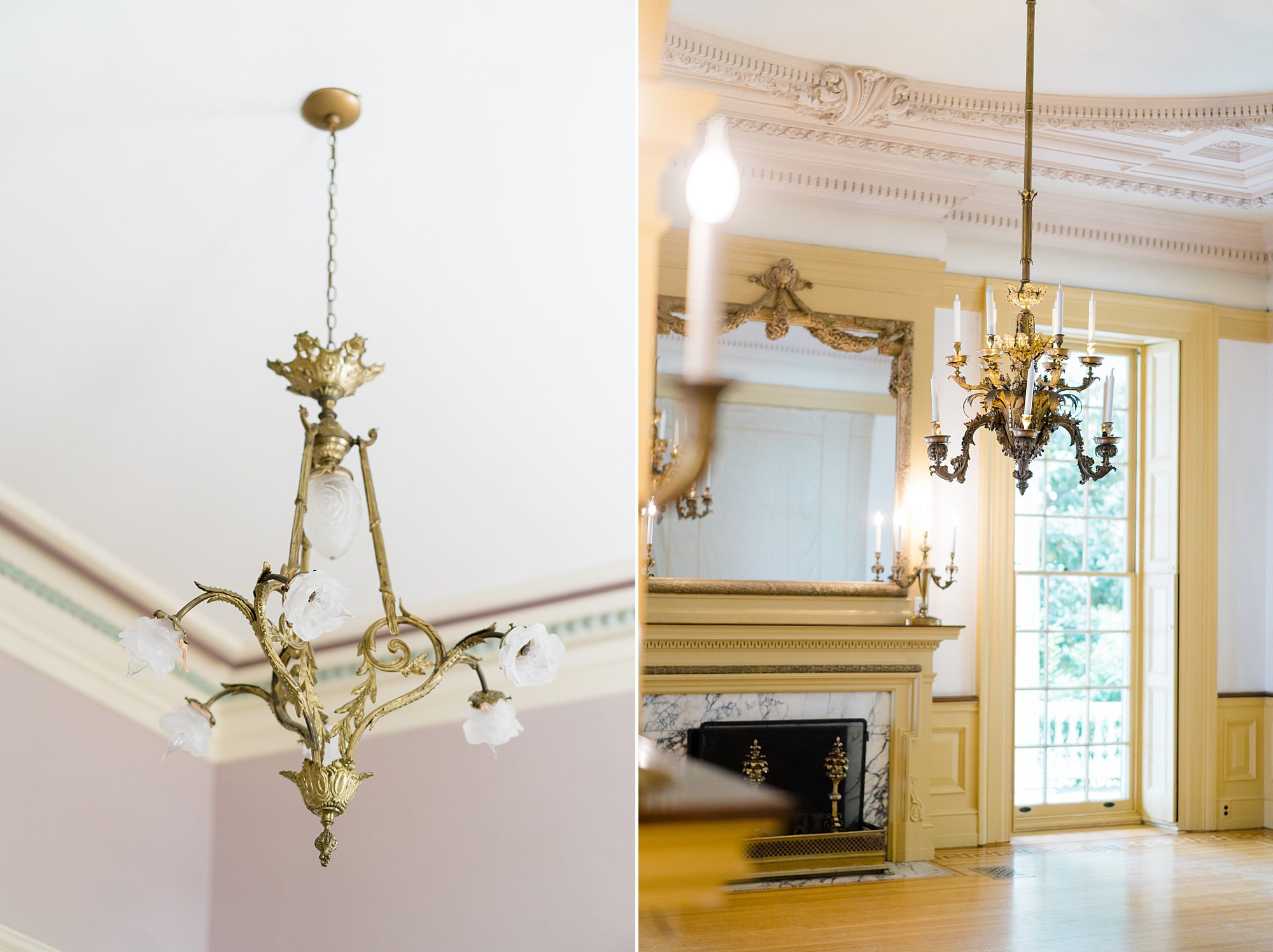 charming details of historic mansion at Glen Foerd Belovely Styled Wedding Shoot