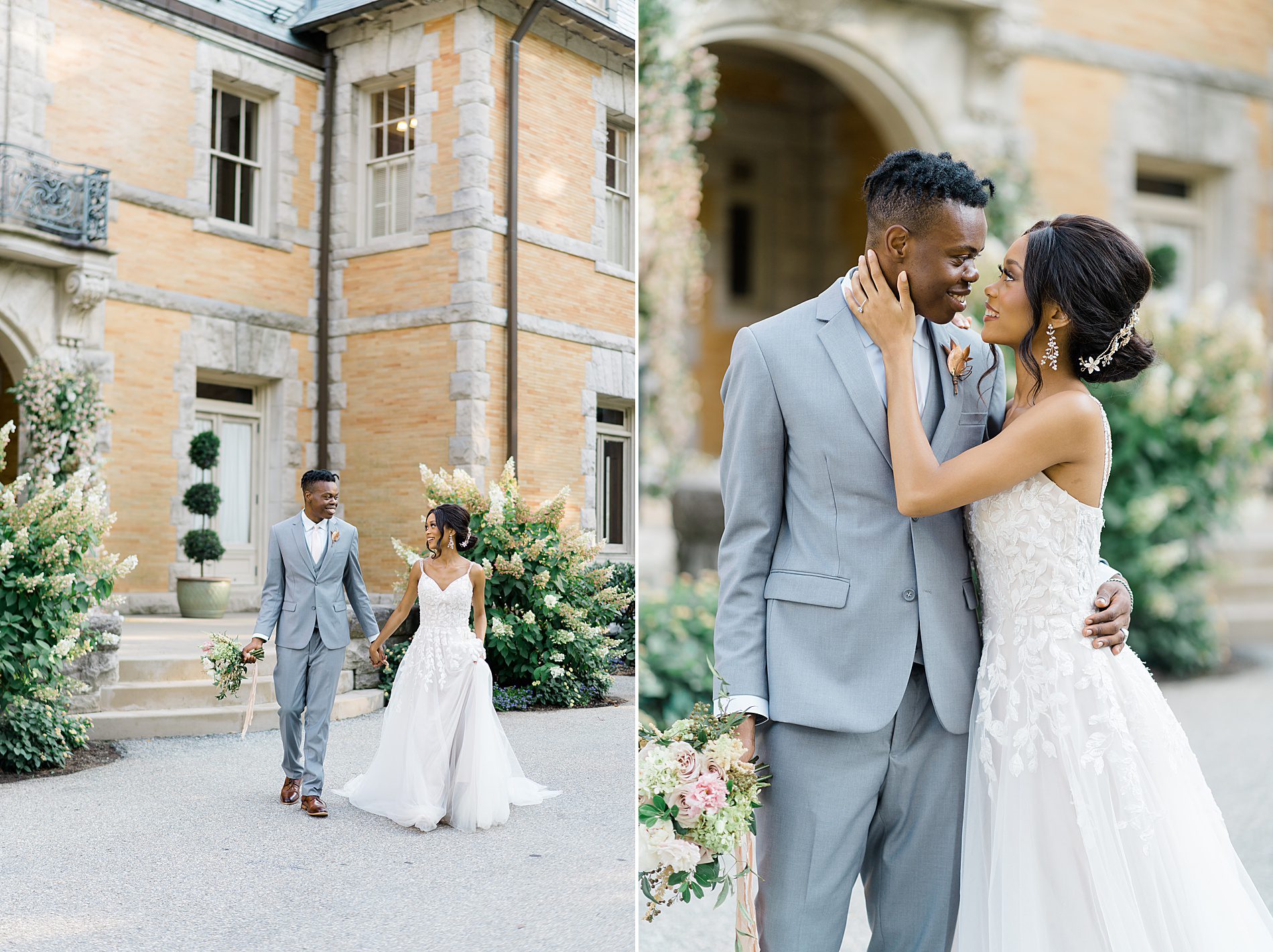 wedding portraits at Styled shoot in PA at Cairnwood Estate