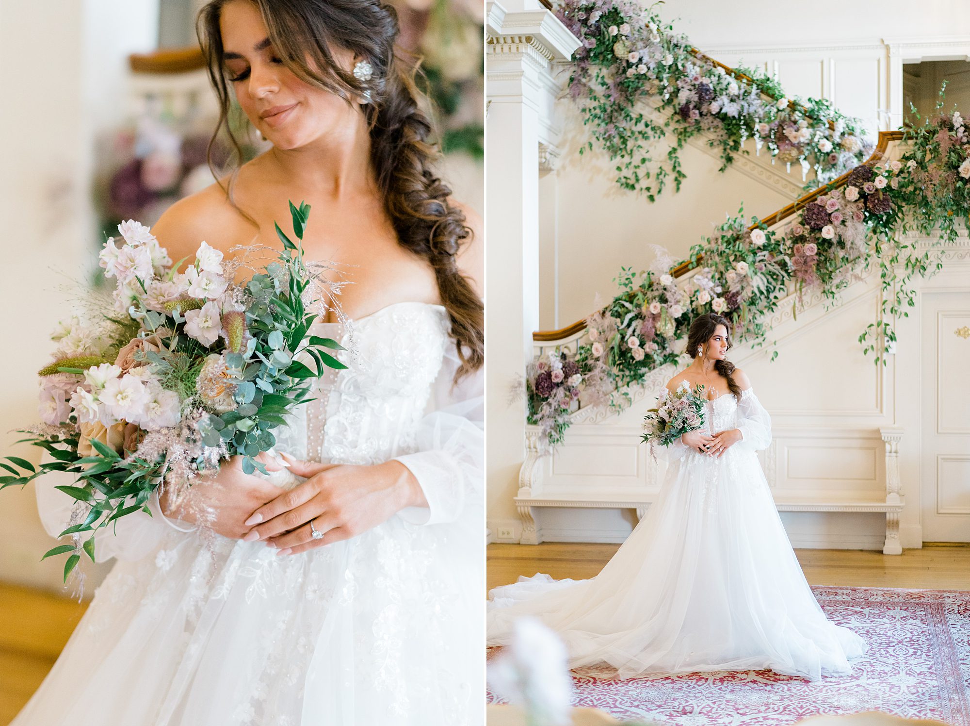 bride details from garden inspired wedding