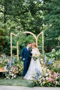 Blue + Yellow Outdoor Garden Wedding