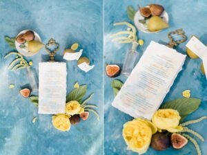 wedding details from Blue + Yellow Outdoor Garden Wedding