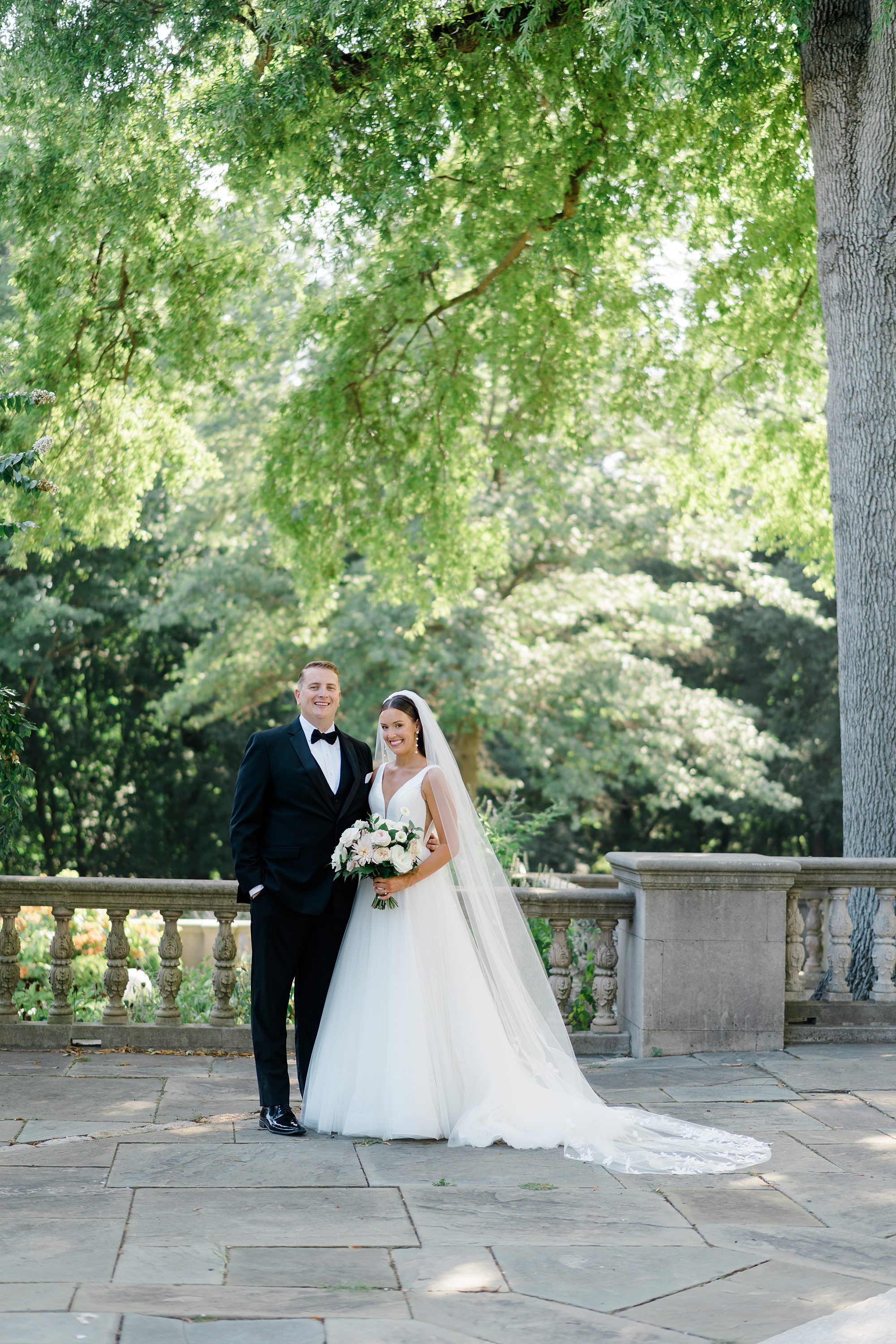 wedding portraits at Curtis Arboretum