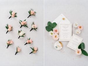 classic pink and white wedding details from Garden Wedding at Curtis Arboretum