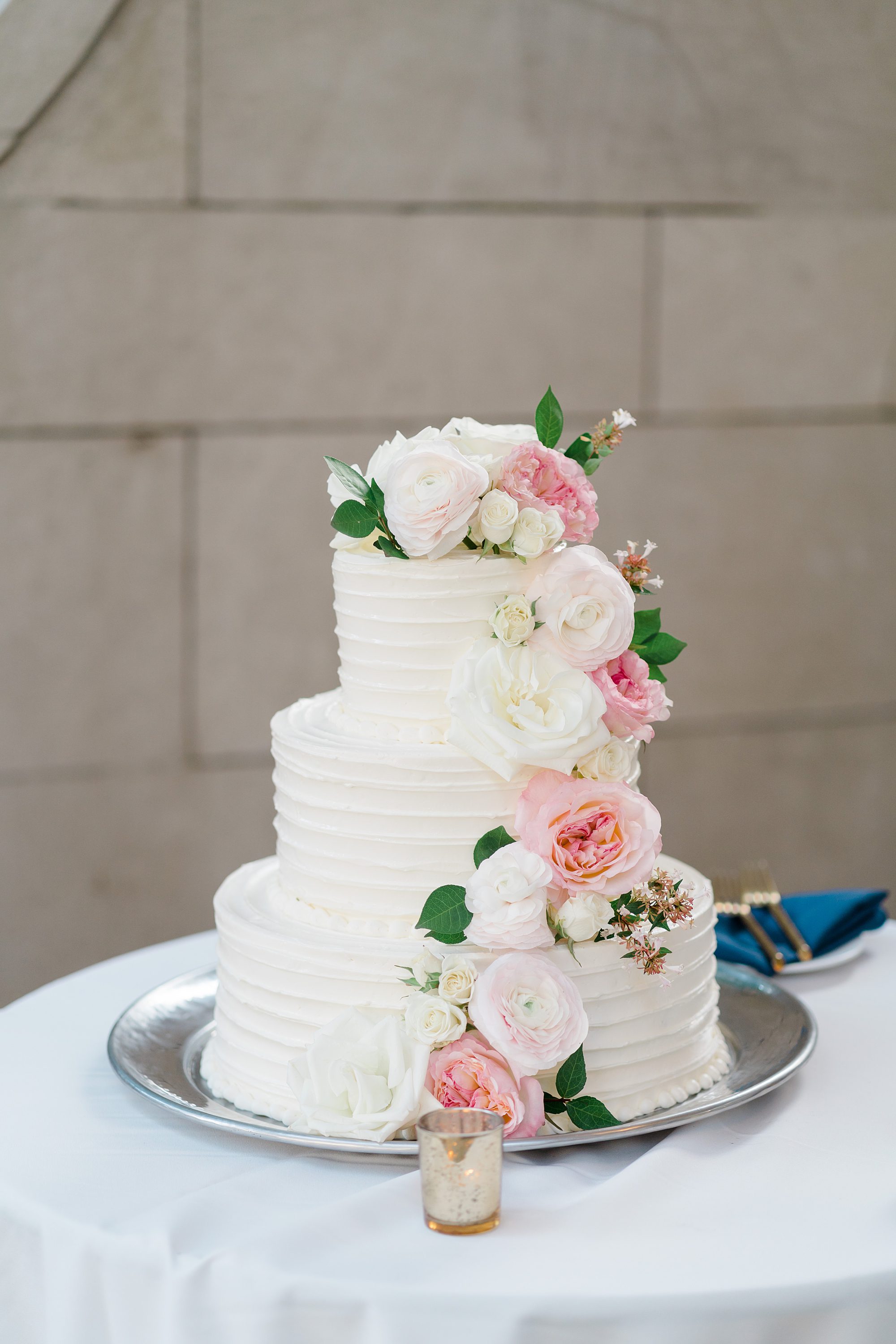 garden inspired wedding cake