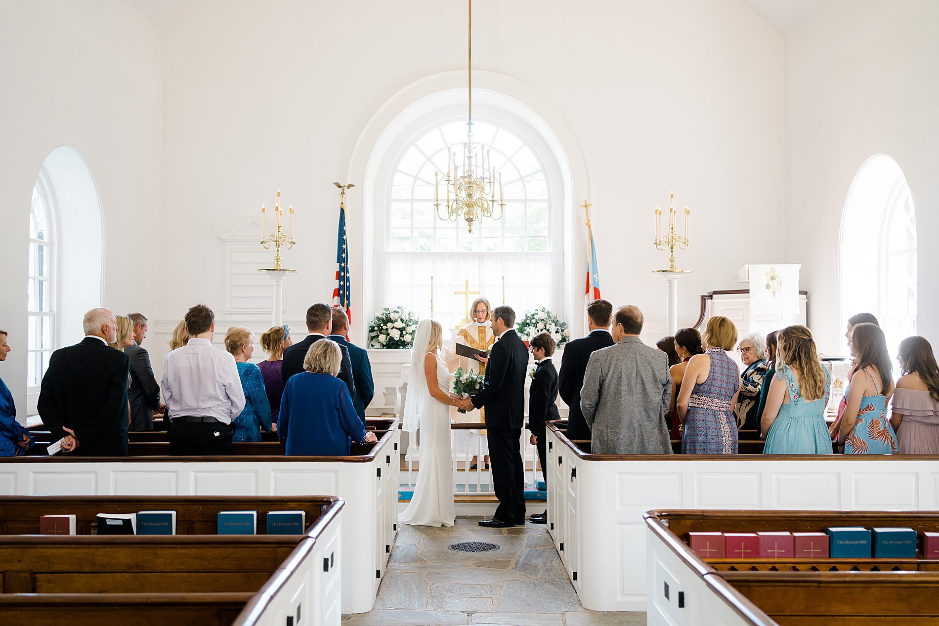 Intimate Wedding Ceremony at St. David's Episcopal Church