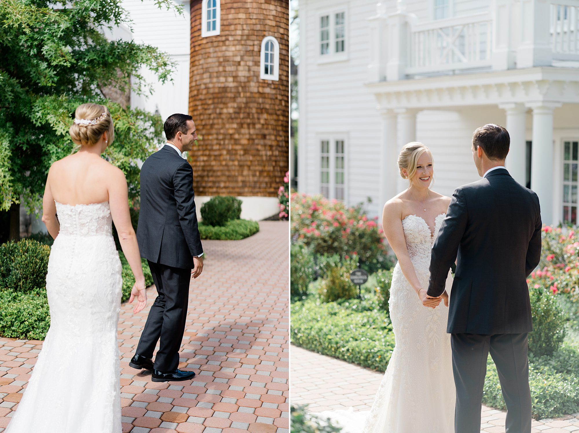 first look at The Ryland inn wedding