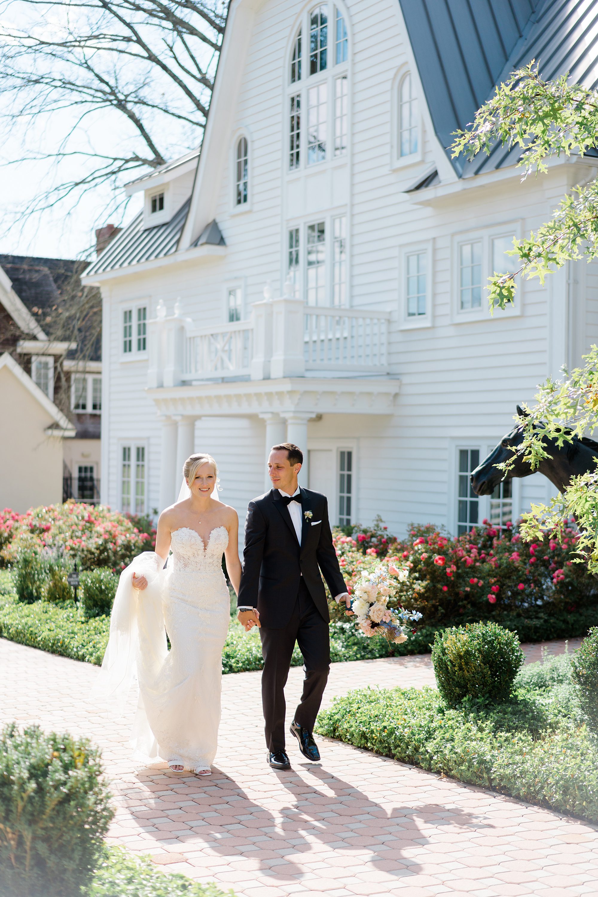 elegant garden inspired wedding at the Ryland Inn