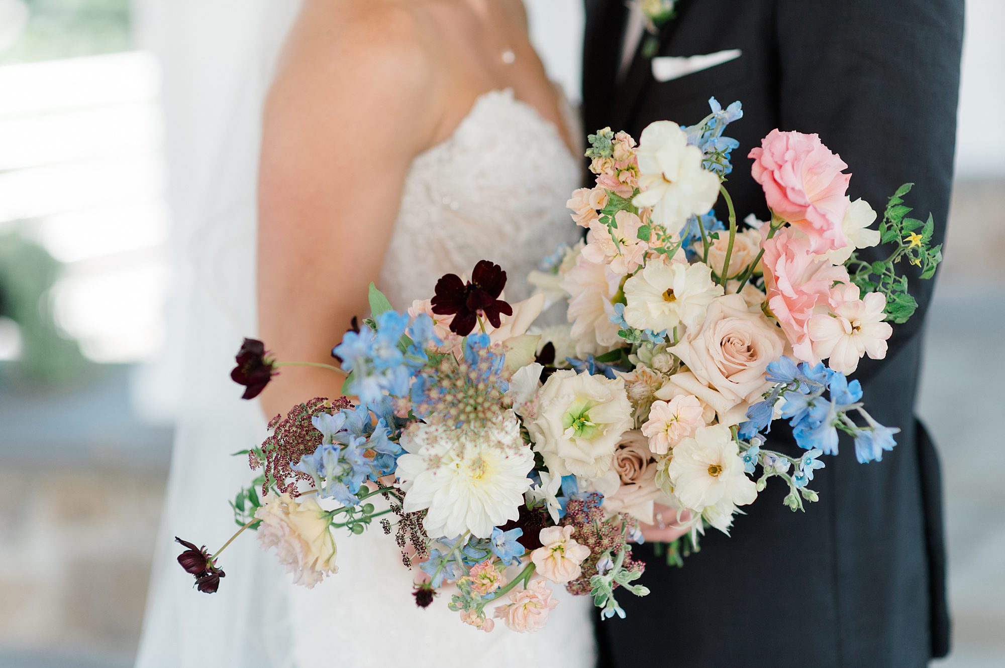 natural garden inspired wedding bouquet