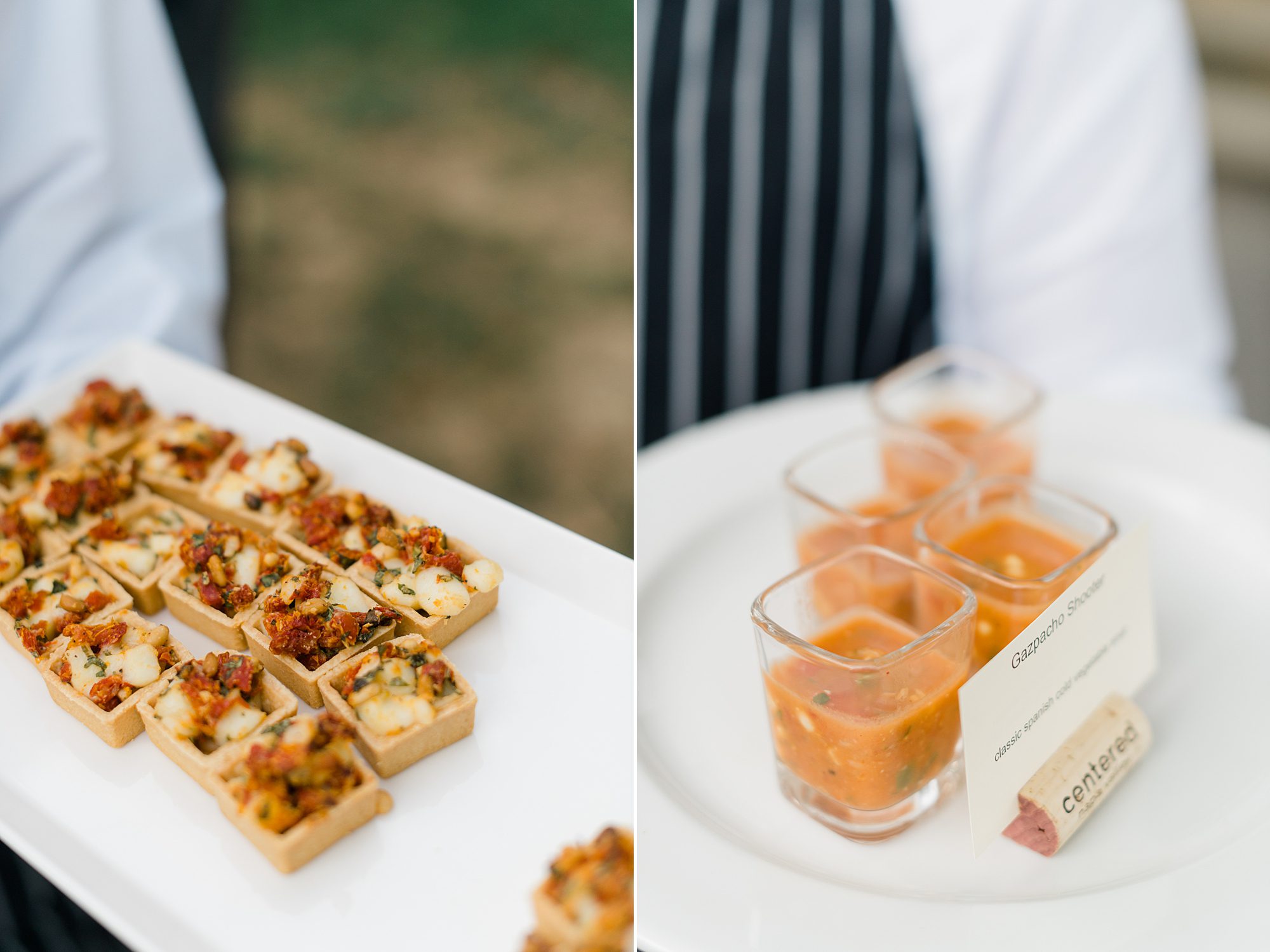 appetizers and food from NJ wedding
