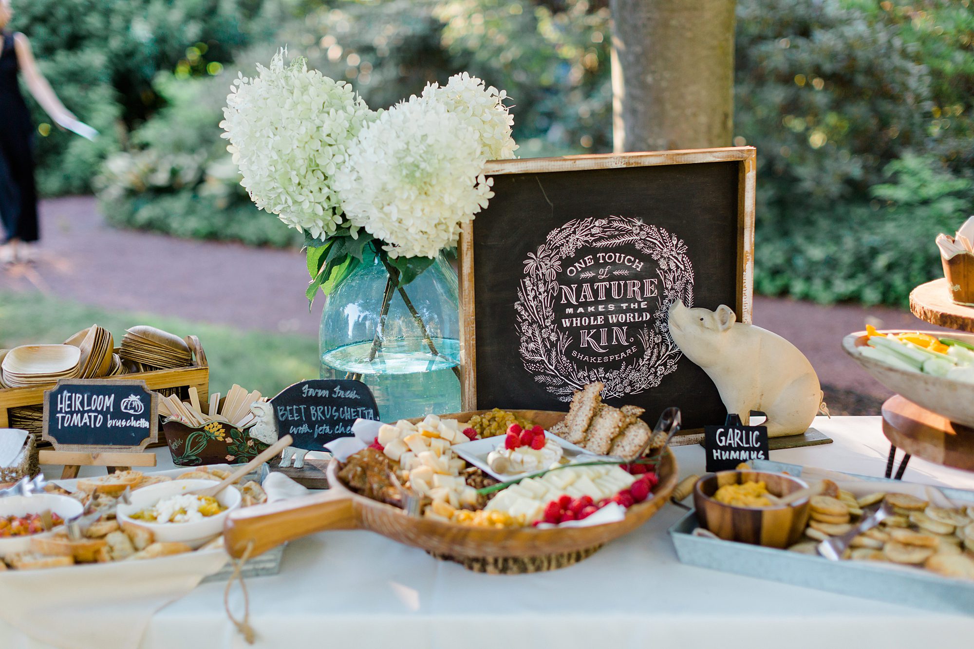 Elegant Summer Garden Wedding reception details