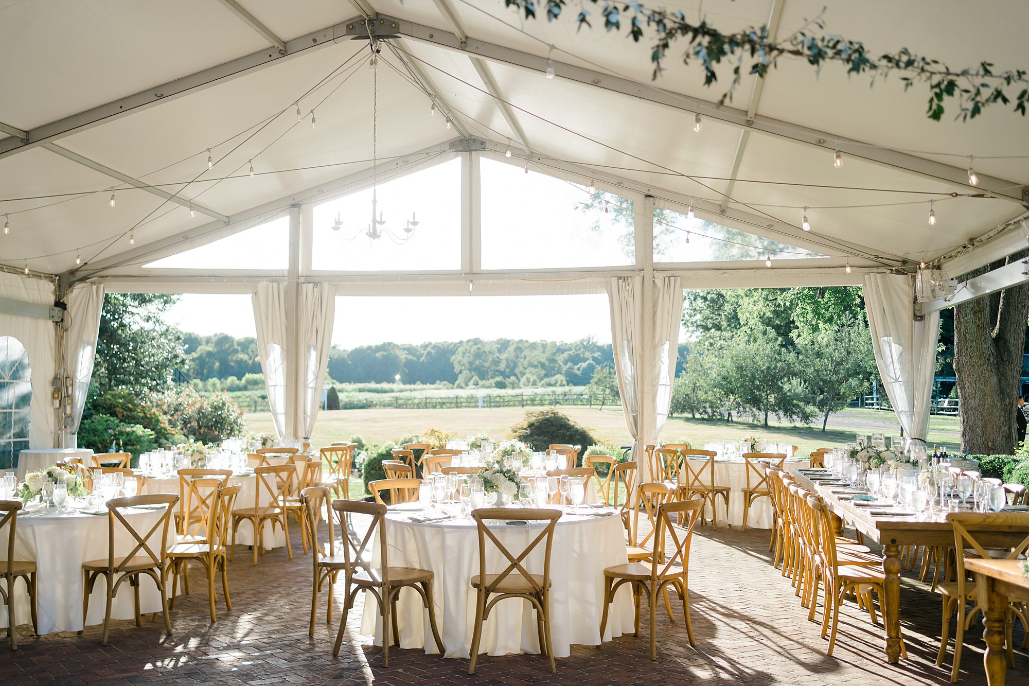 Elegant Summer Garden Wedding venue at The Inn at Fernbrook Farms