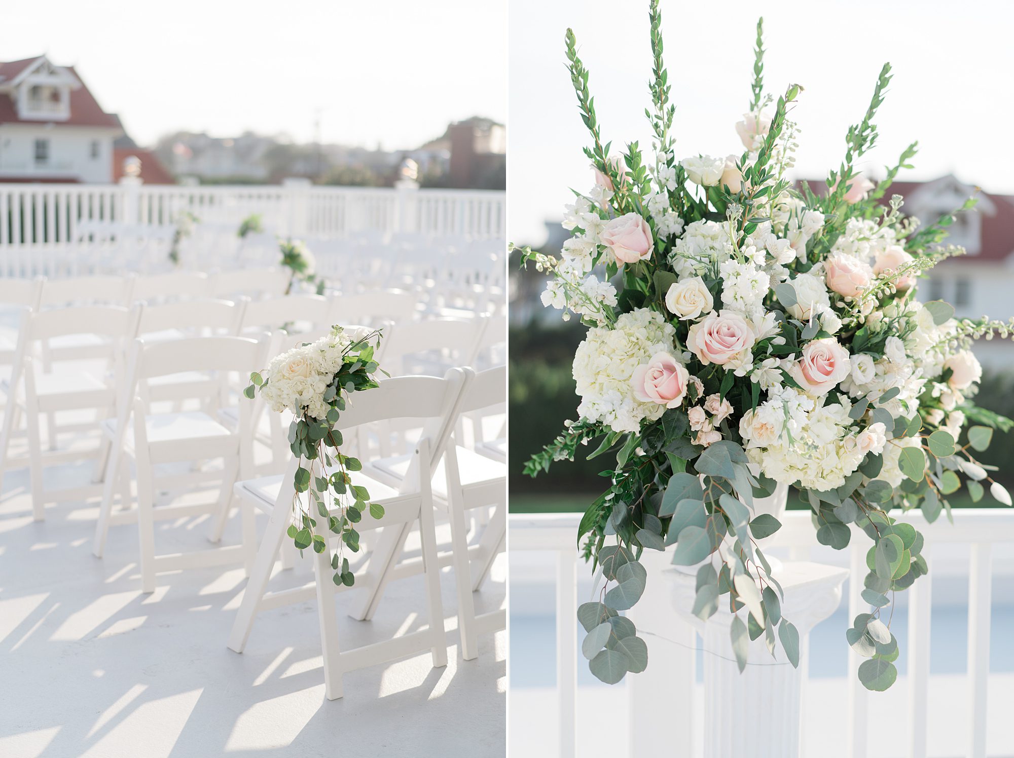 light and classic wedding flowers