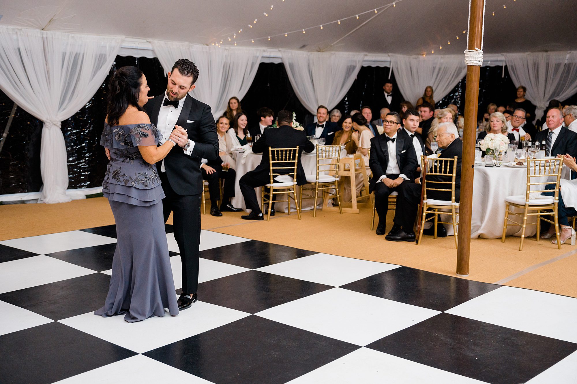 groom dances with his mother
