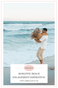 beach front engagement session at Jersey Shore