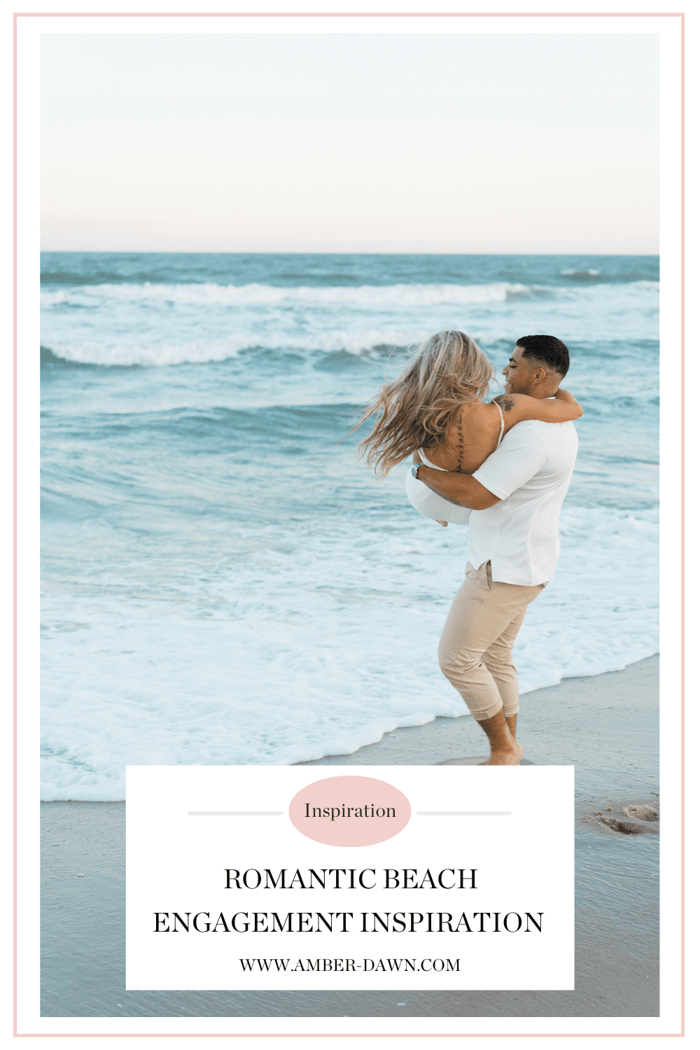 beach front engagement session at Jersey Shore