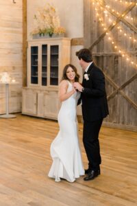 newlyweds share first dance
