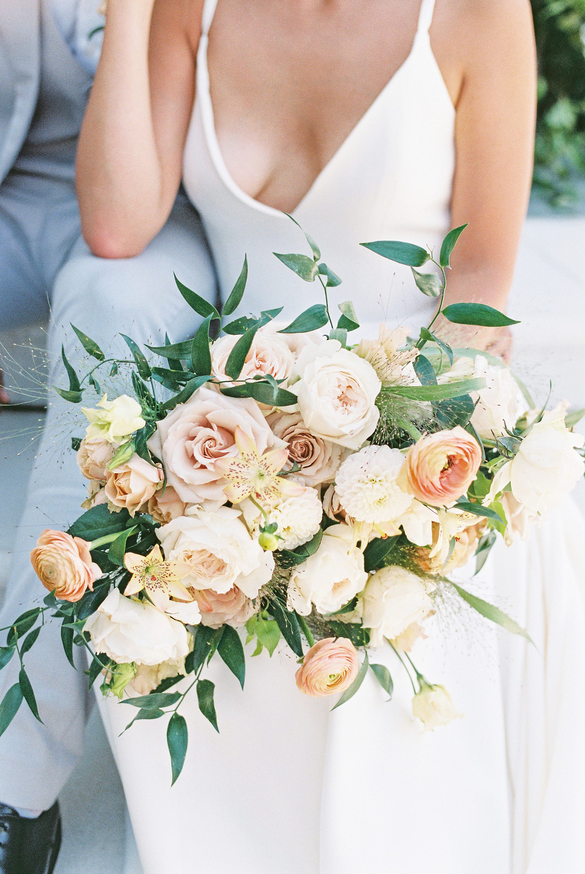 elegant, light and airy wedding bouquet