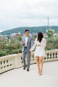 gain confidence posing by doing an engagement session with your wedding photographer