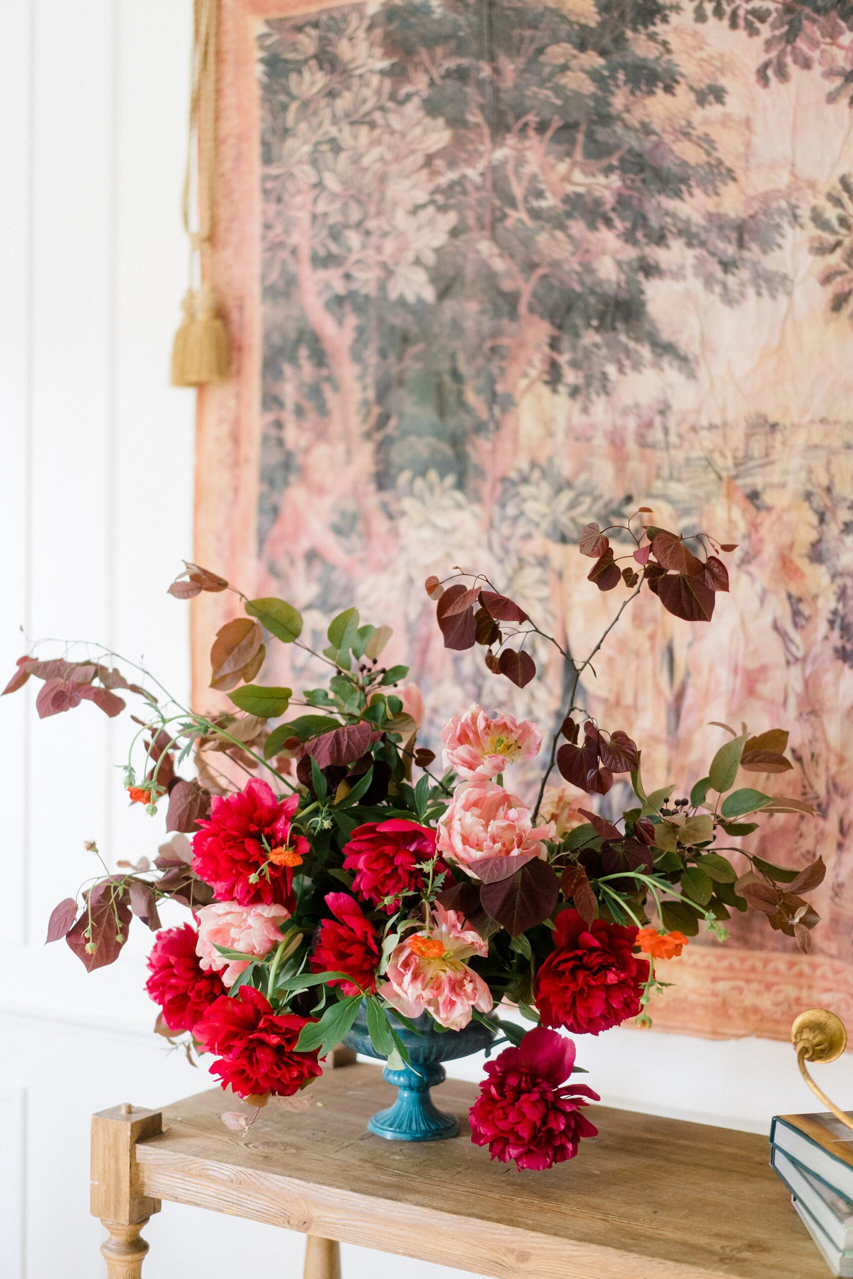 romantic floral arrangement by Hazel Dust Studio