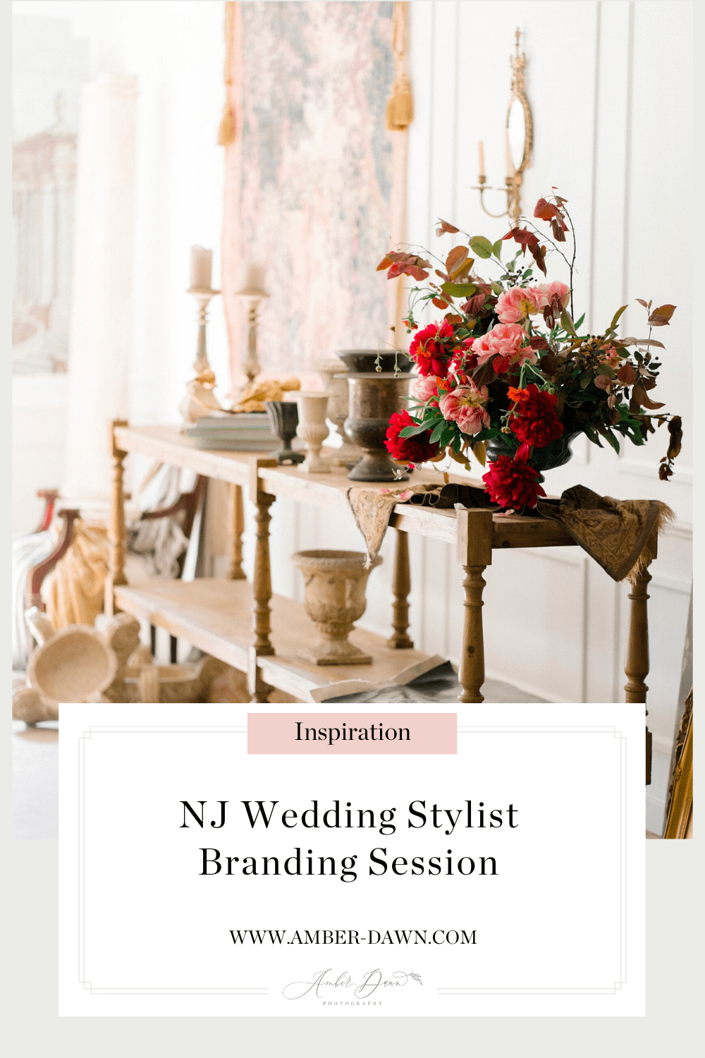 Wedding stylist and florist branding session by Philadelphia branding photographer 