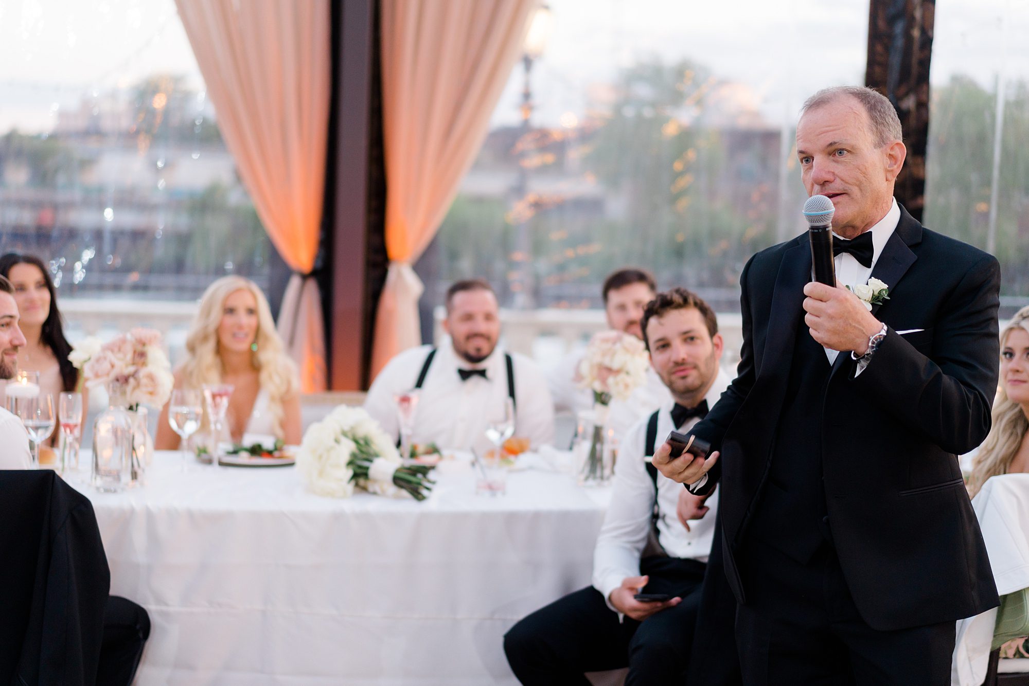 wedding speeches at Water Works wedding