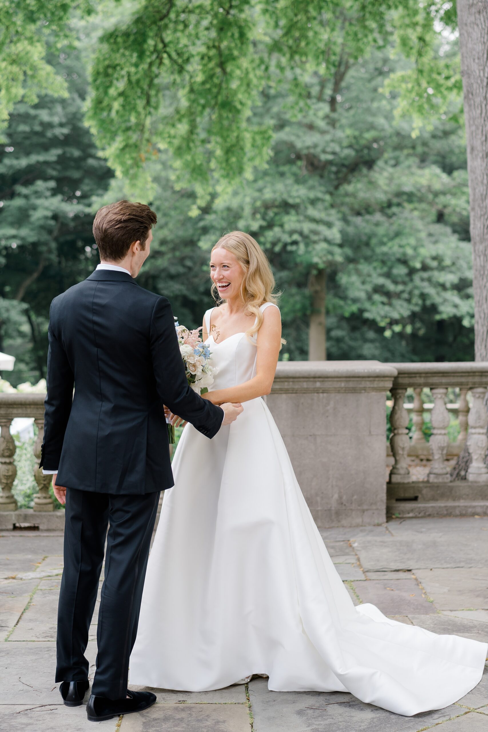 wedding portraits from Summer Wedding at Curtis Arboretum 