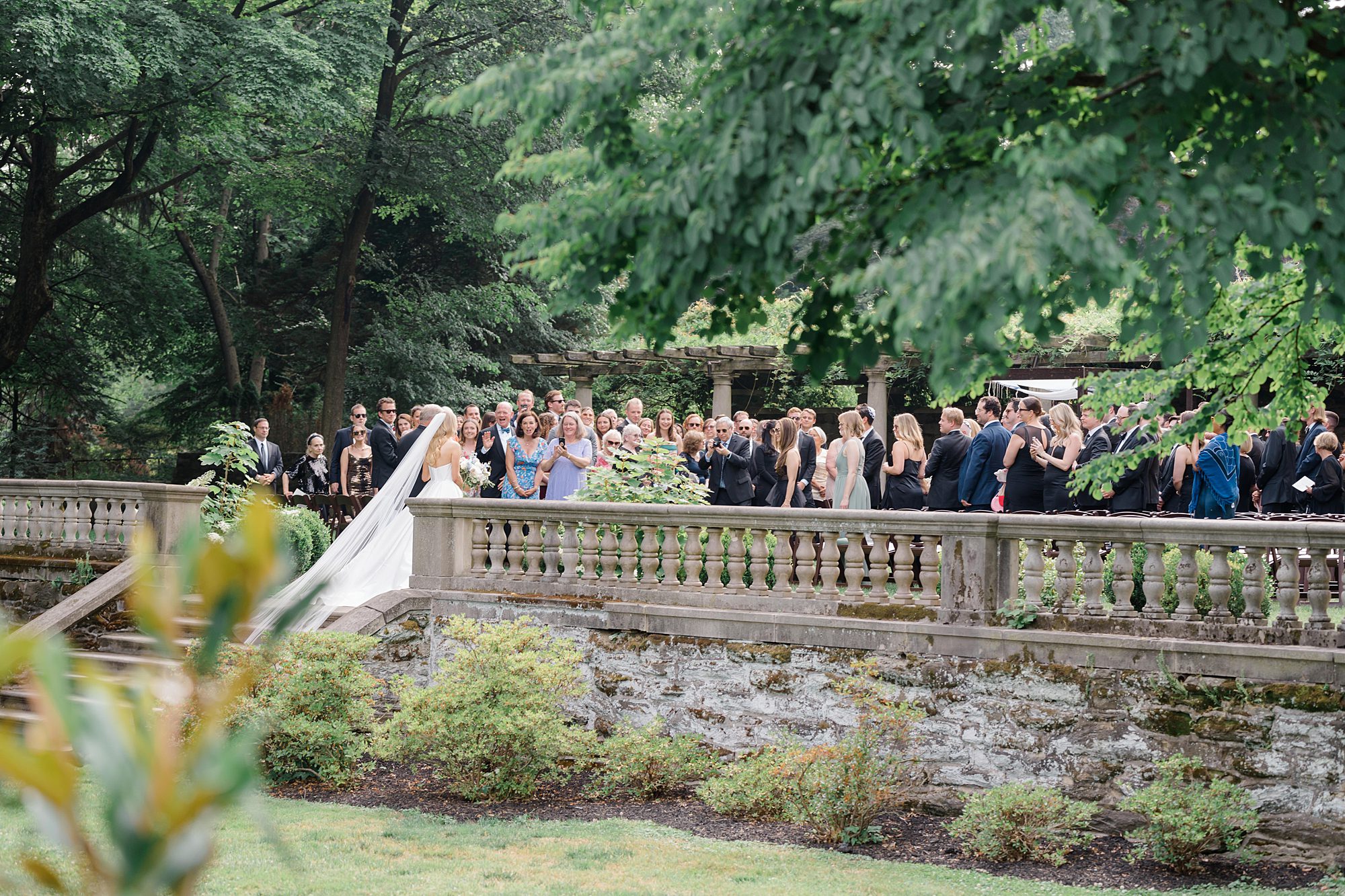 Summer Wedding ceremony at Curtis Arboretum 