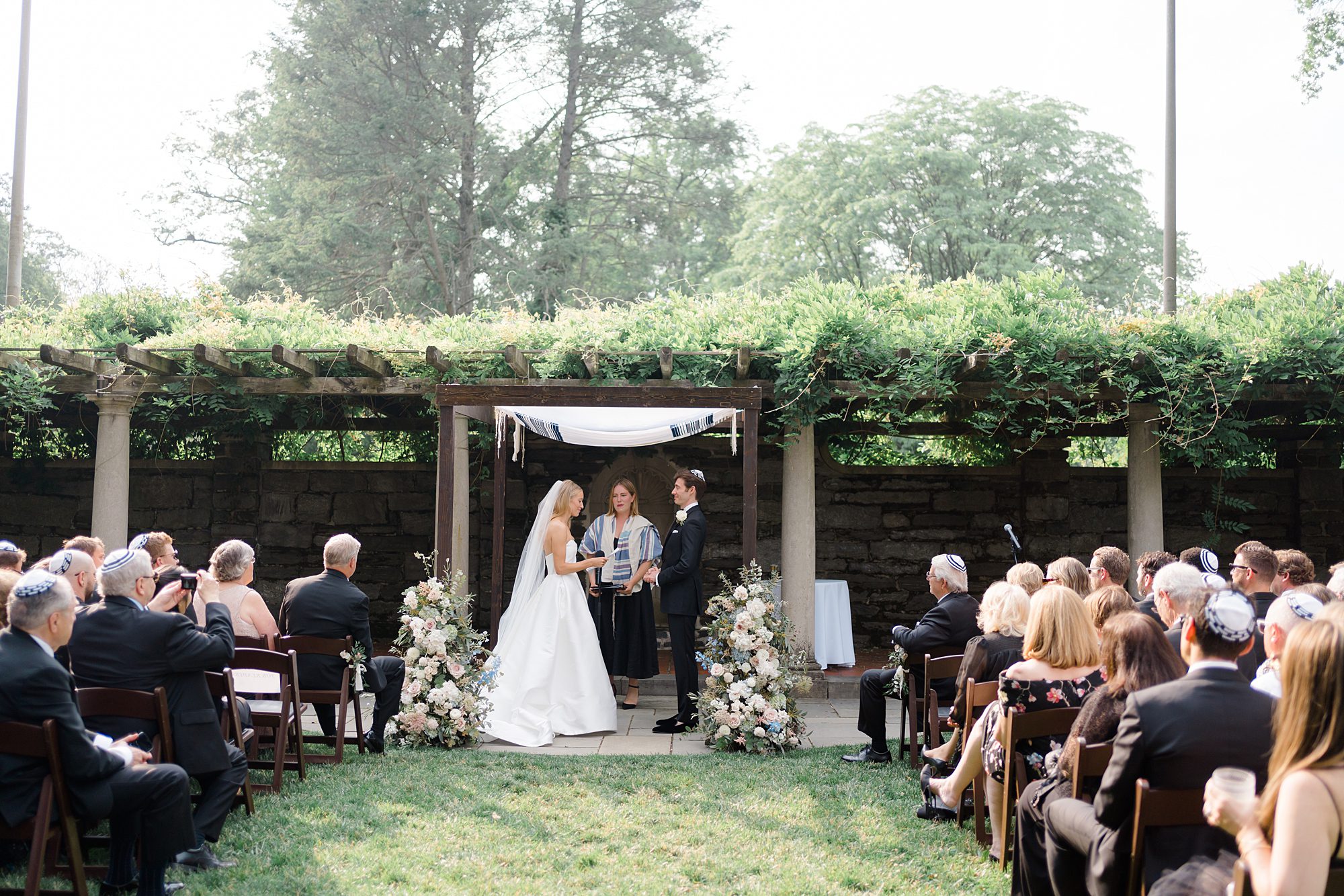 outdoor wedding ceremony near Philadelphia, PA