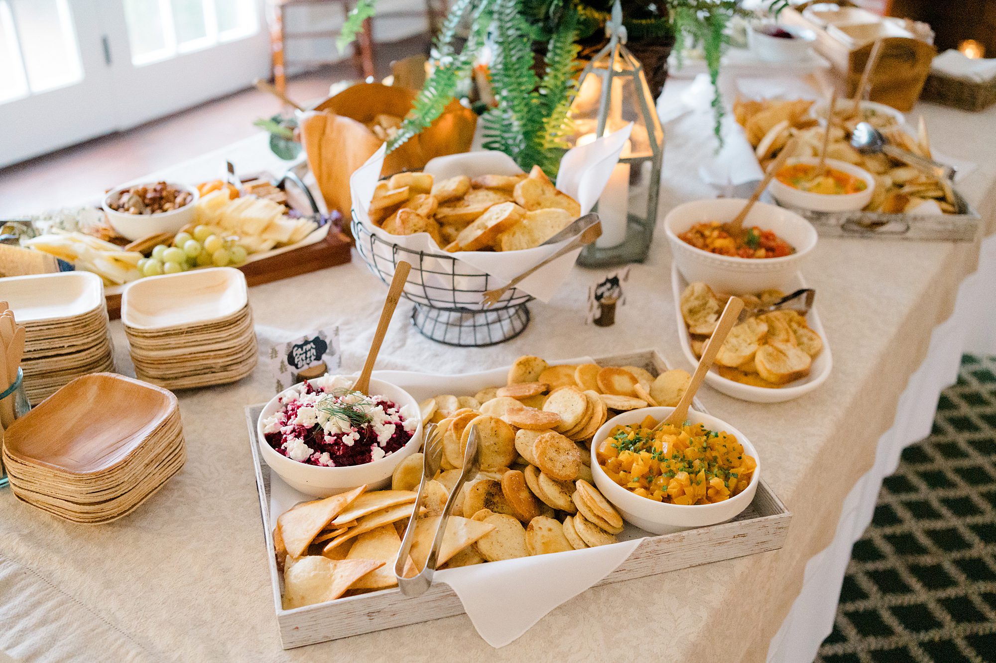 appetizers from Timeless New Jersey Wedding at The Inn at Fernbrook Farms 