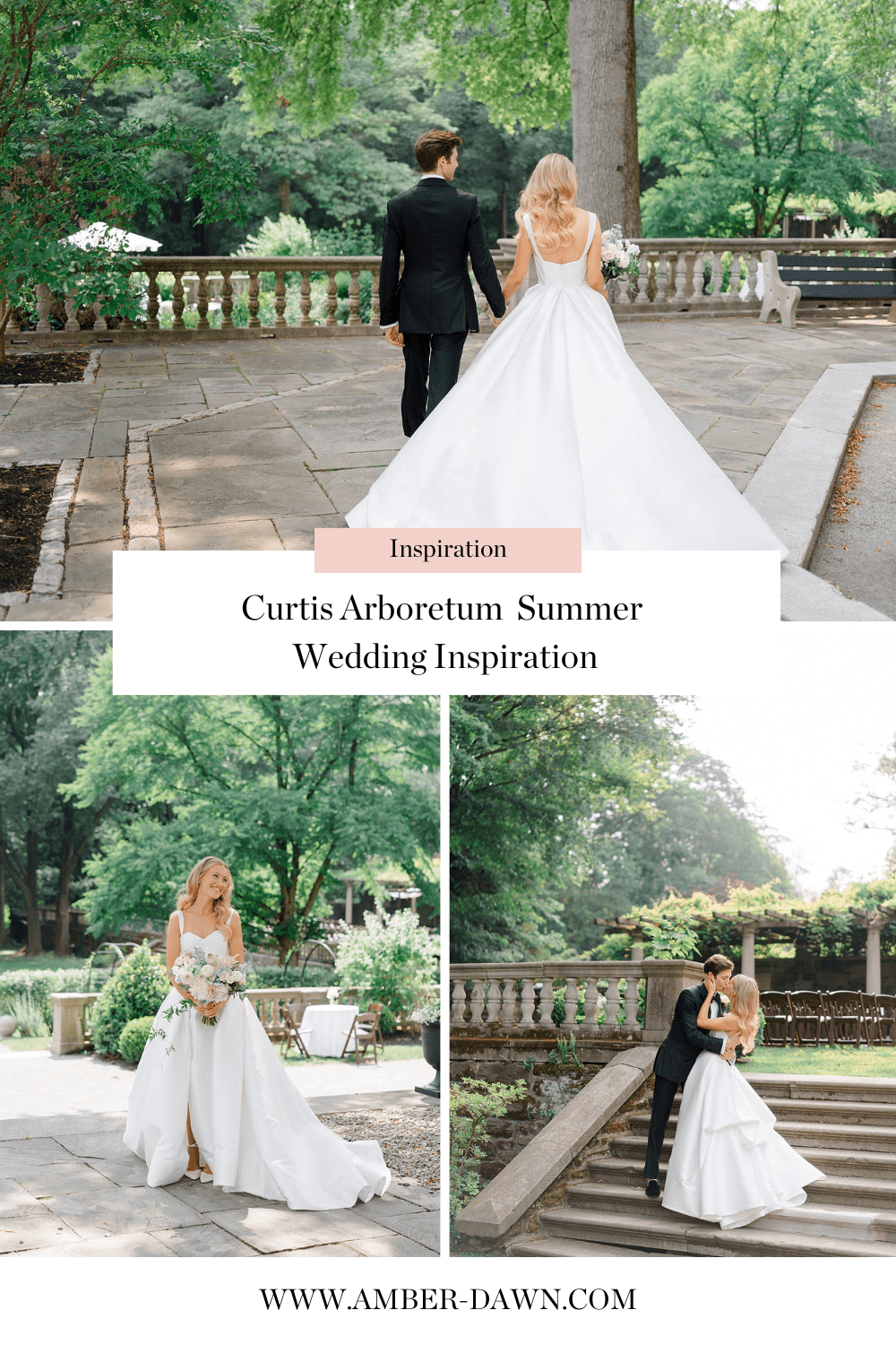 Curtis Arboretum summer wedding inspiration photographed by Philadelphia wedding photographer Amber Dawn Photography