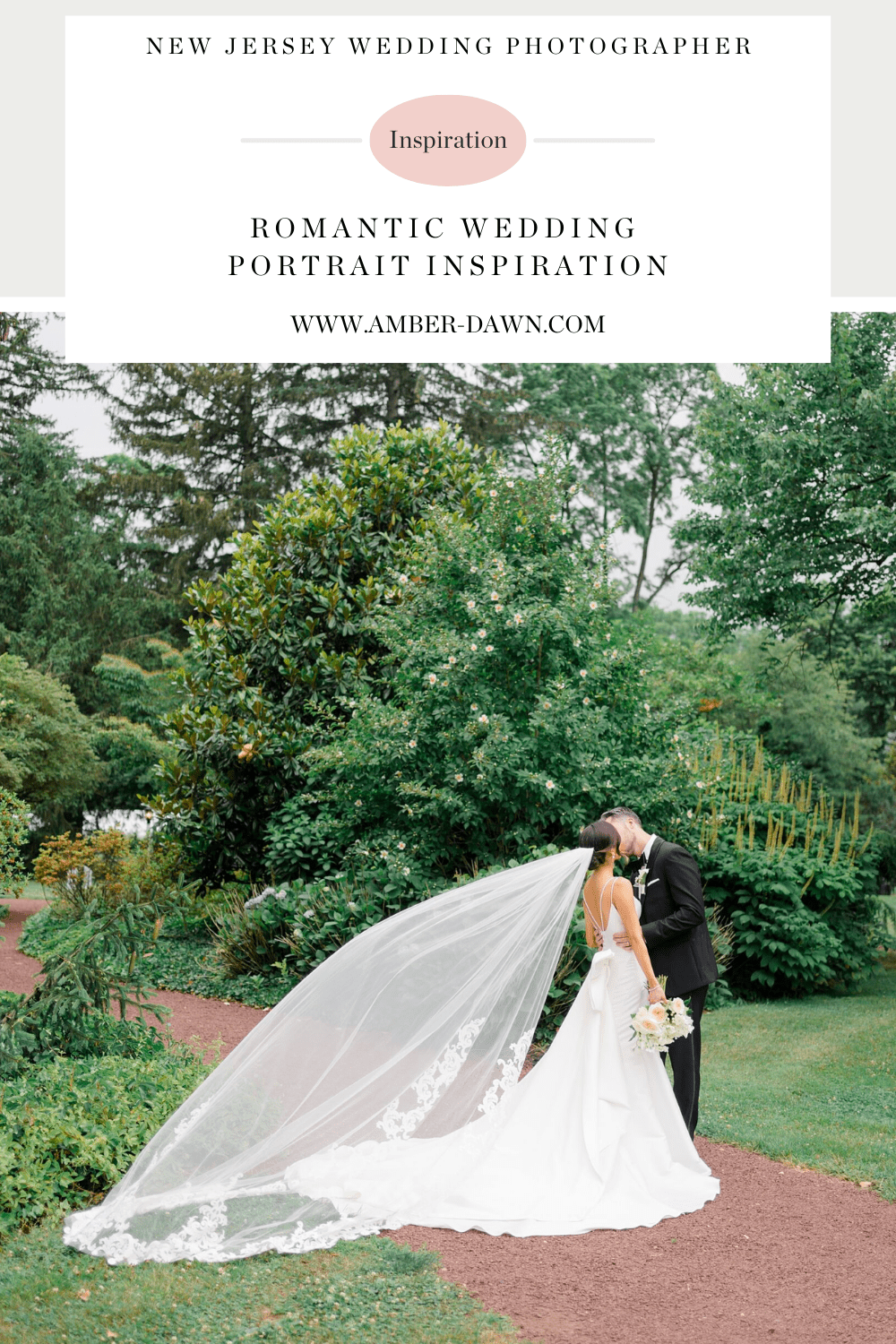 Romantic wedding portraits from The Inn at Fernbrook Farms wedding photographed by NJ wedding photographer Amber Dawn Photography