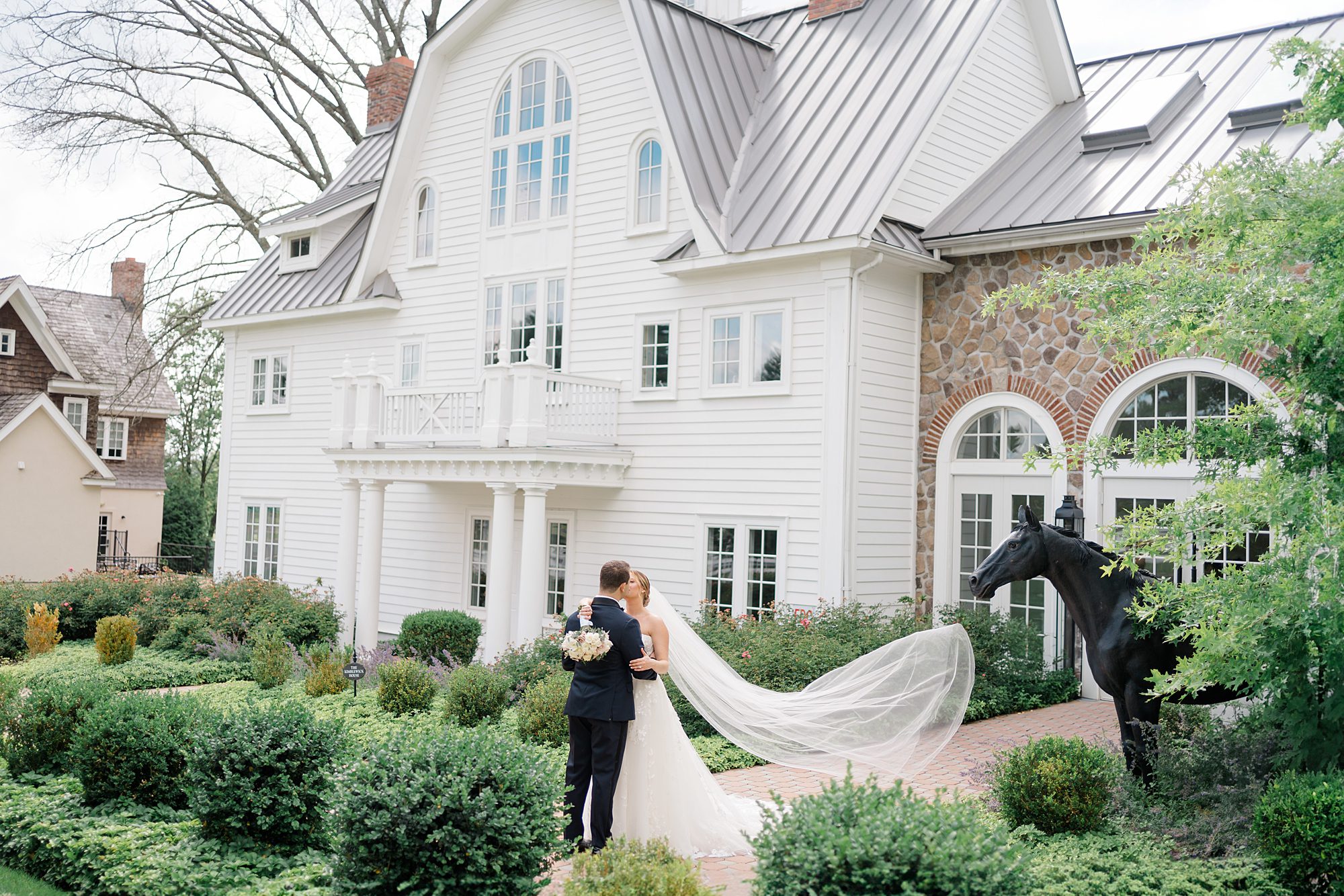 timeless wedding portraits from Romantic Coach House Wedding at The Ryland Inn
