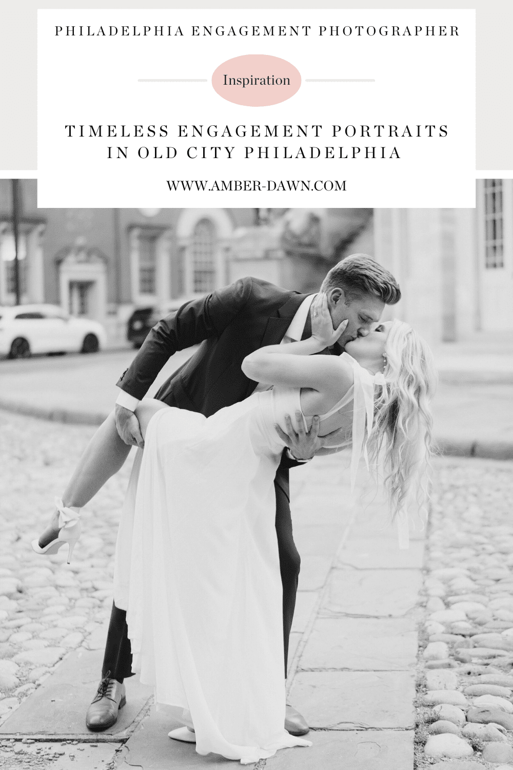 Timeless Engagement Portraits in Old City Philly by Philadelphia Engagement photographer Amber Dawn Photography