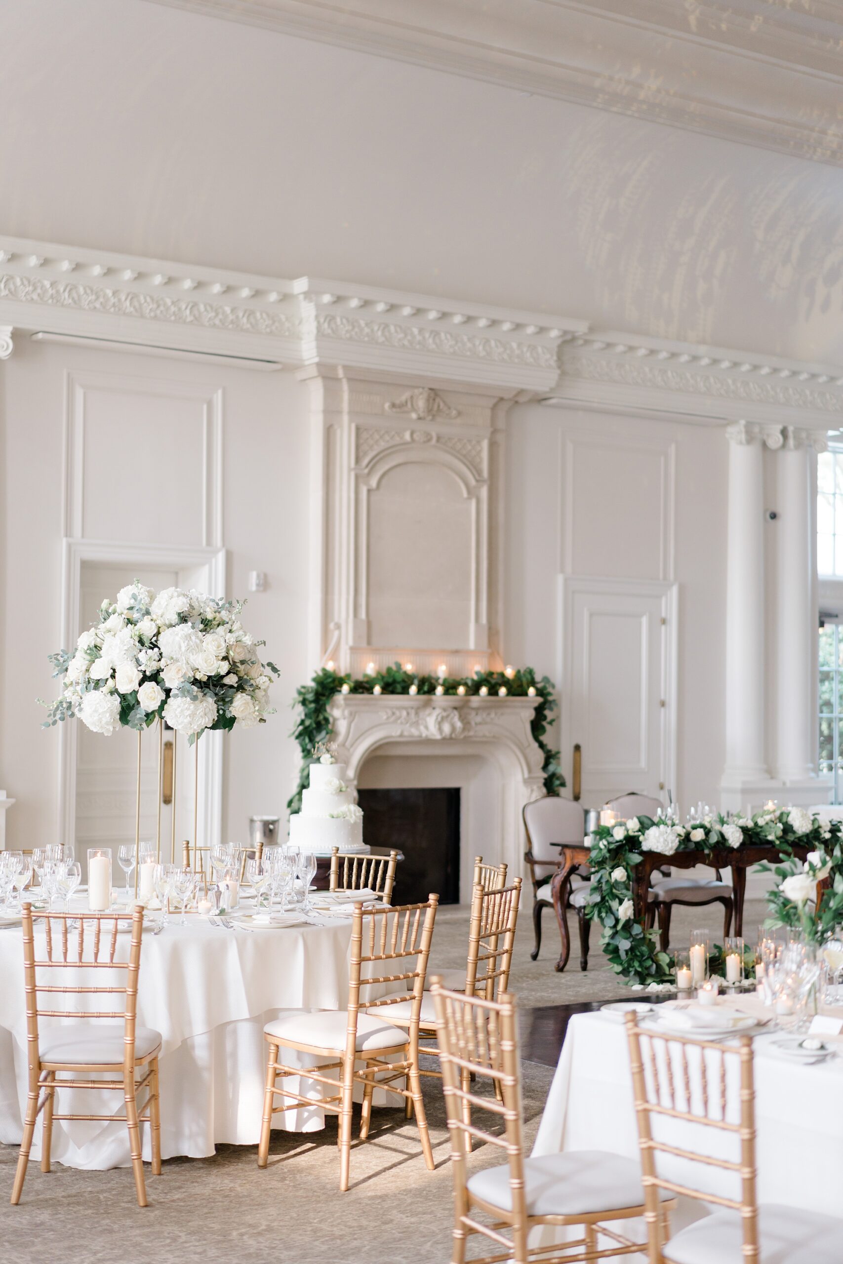 Elegant New Jersey Wedding reception details at Park Chateau
