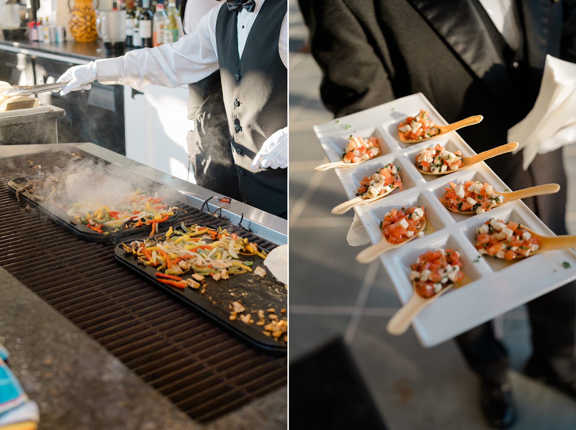 appetizers from Dreamy Park Chateau Wedding 